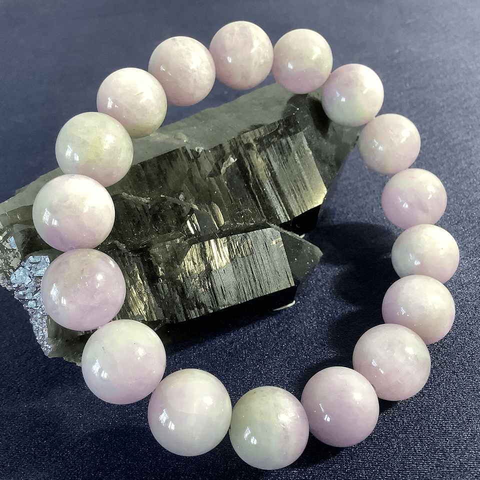 ■さくらスポジュメン【ブラジル産】 天然石ブレスレット 丸玉Φ12mm